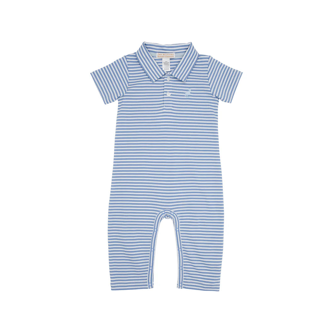 Sir Proper's Romper Pants Barb Blue Stripe