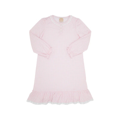 Marnie Morning Gown LS Palm BP Gingham WAW