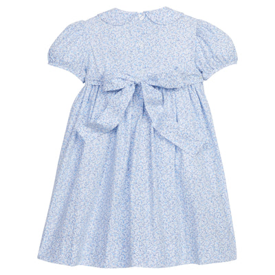 Smocked Peter Pan Dress Blue Vinings