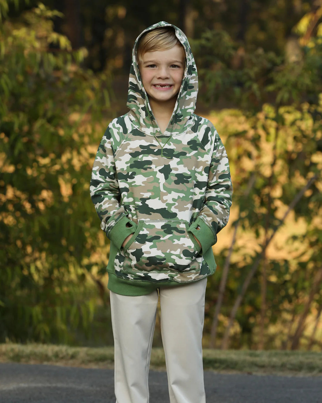 Hoxie Hooded Sweatshirt Woodland Camo