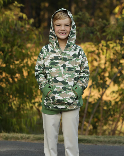 Hoxie Hooded Sweatshirt Woodland Camo