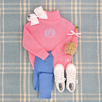 Townsend Turtleneck Sweater Palm Beach Pink