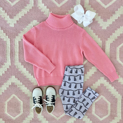 Townsend Turtleneck Sweater Palm Beach Pink