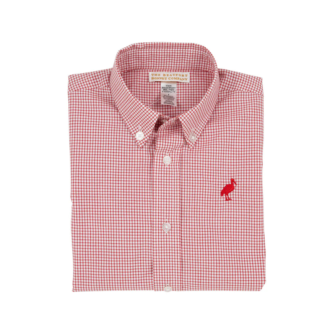 Dean's List Dress Shirt Richmond Red Windowpane