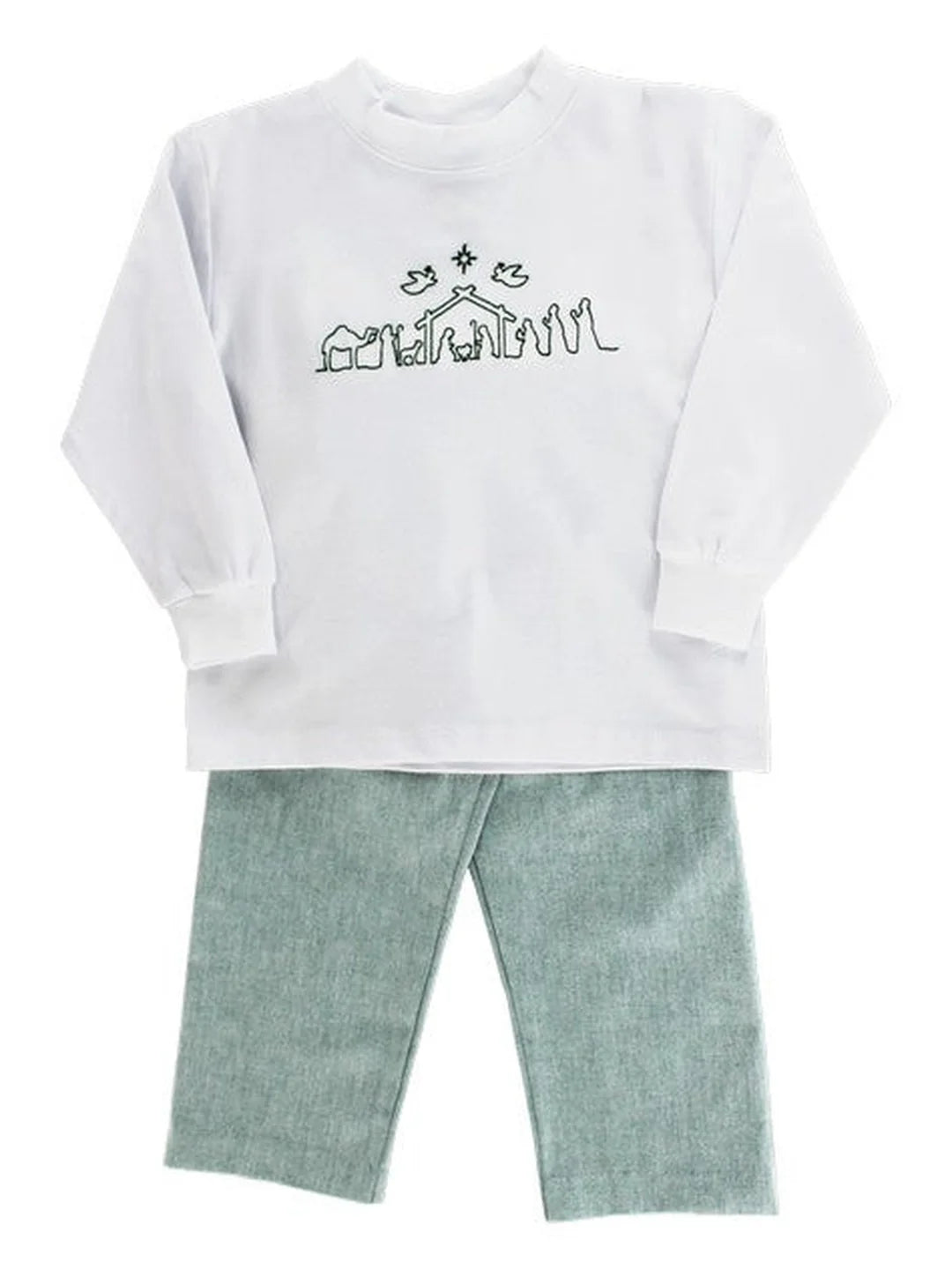 Nativity Stitch Boys Pant Set