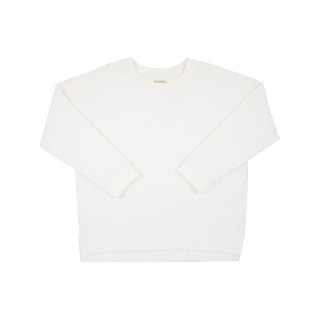 Women's Cassidy Comfy Crewneck Quilted Palmetto Pearl