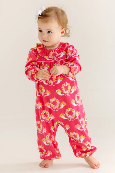 LS Ramona Ruffle Romper Bows & Berries