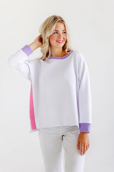 Women's Courtney's Comfy Crewneck - WAW Pali Purp Rom Rose