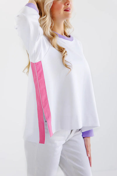 Women's Courtney's Comfy Crewneck - WAW Pali Purp Rom Rose