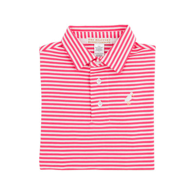 Prim and Proper Polo SS Palm Springs Punch Stripe