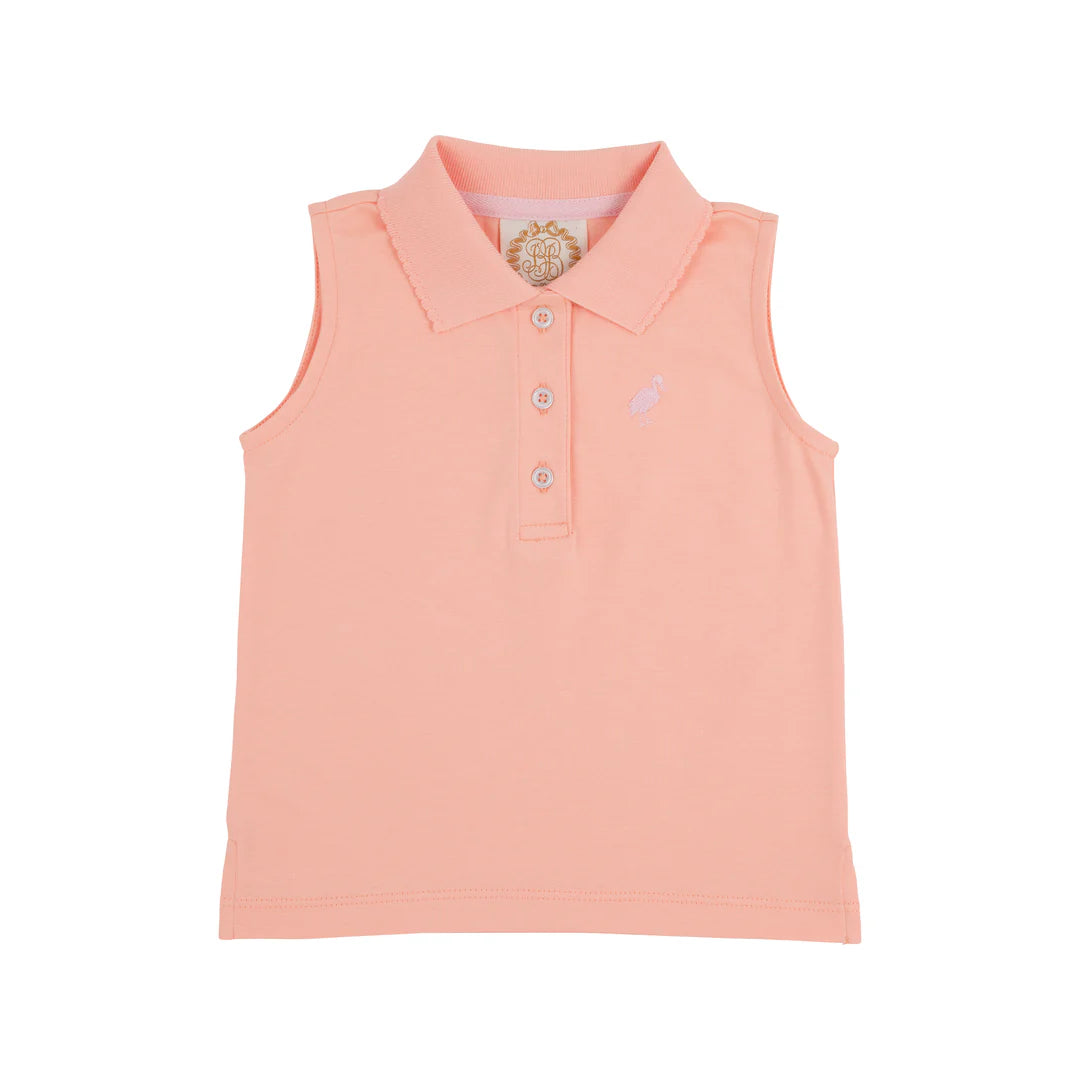 Sleeveless Anna Price Polo Pompano Peach