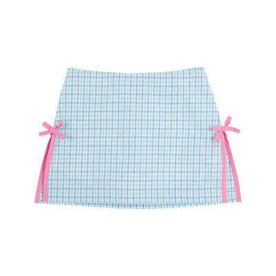 Clay's Club Skort Sunrise Blvd Blue Turks Teal Chandler Check