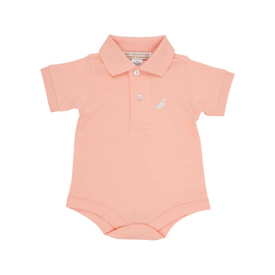 Prim and Proper Polo SS Pompano Peach