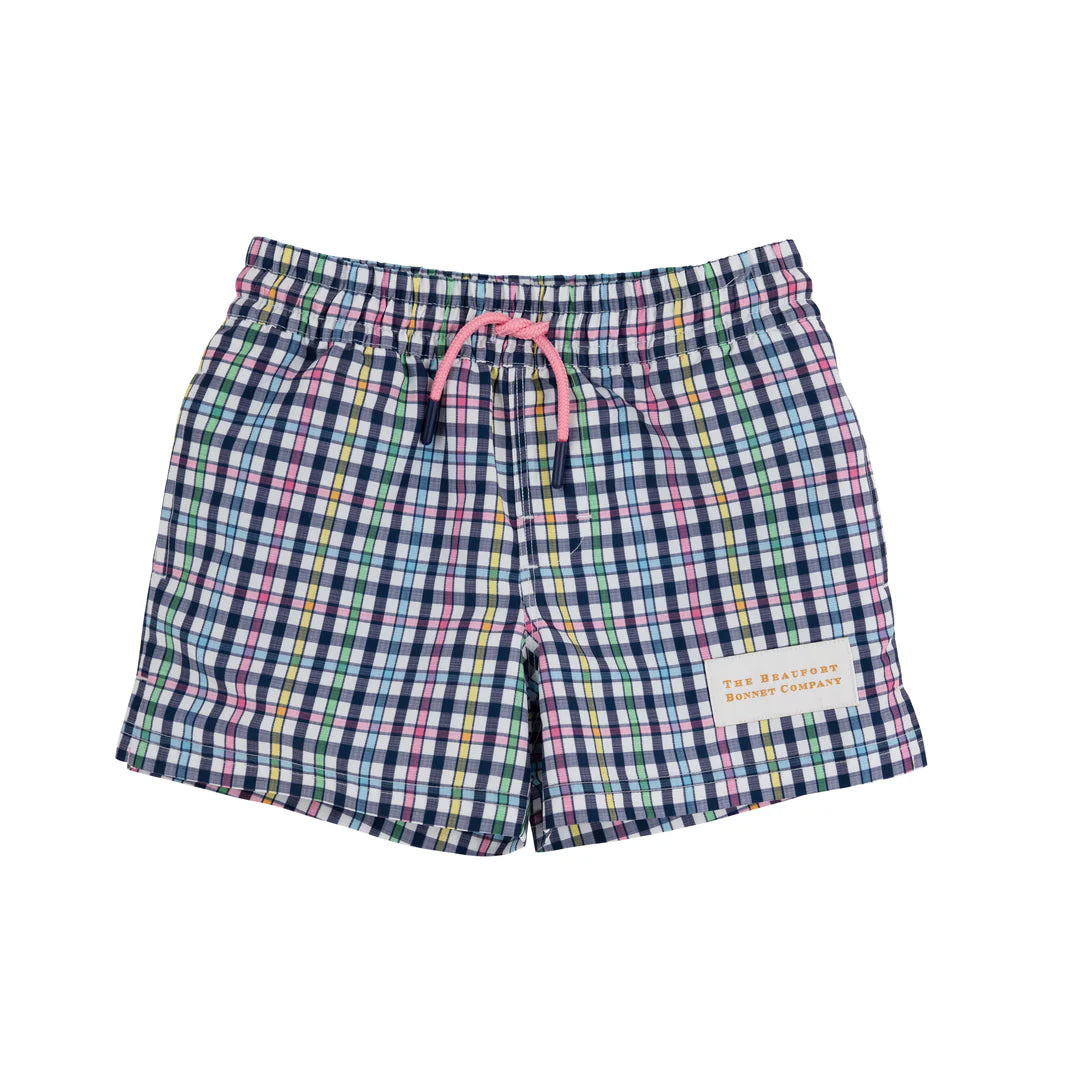 Tortola Swim Trunks Pier Pointe Plaid