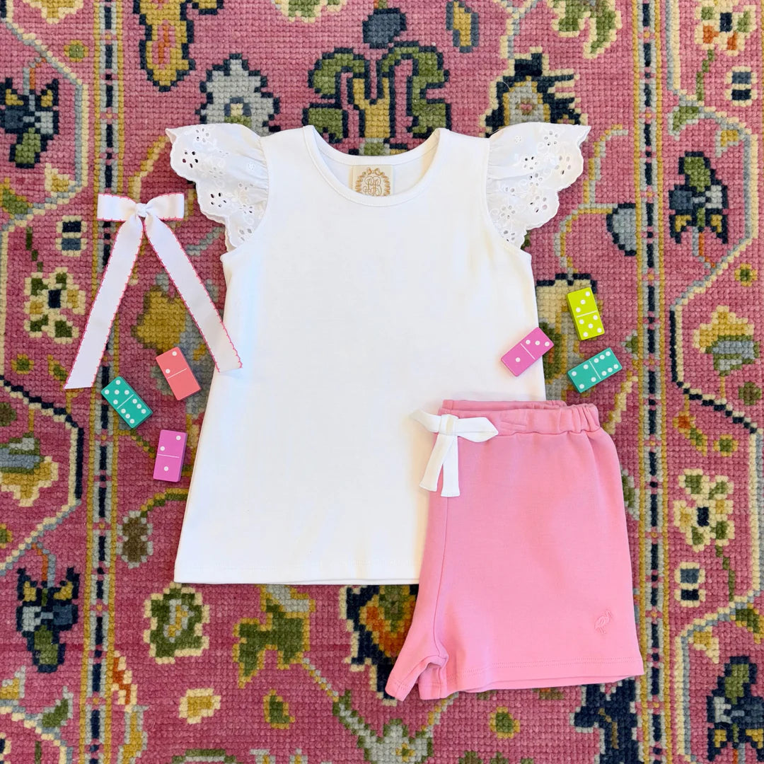 Ellen's Eyelet Top Worth Avenue White