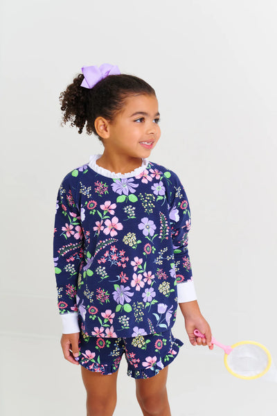 Cassidy Comfy Crewneck Ruffle Buckhead Botanicals