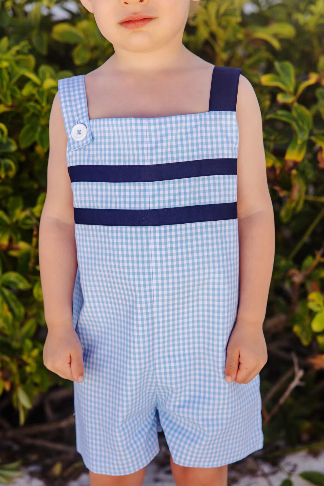 Teddy's Jon Jon Brookline Blue Mini Gingham