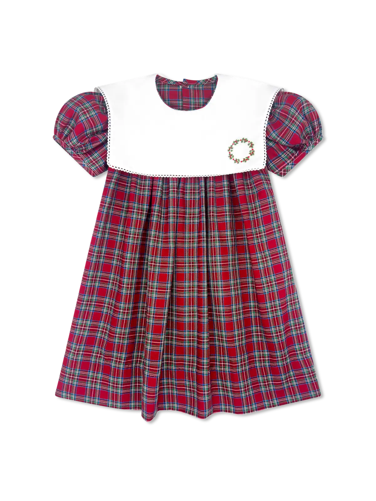 Hope Chest Dress Woodstock Plaid, Wreath