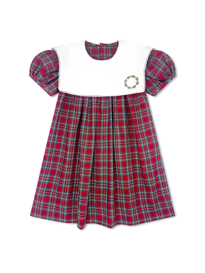 Hope Chest Dress Woodstock Plaid, Wreath
