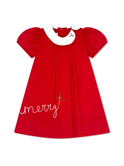 Elosie Dress High Point Red Corduroy, Merry