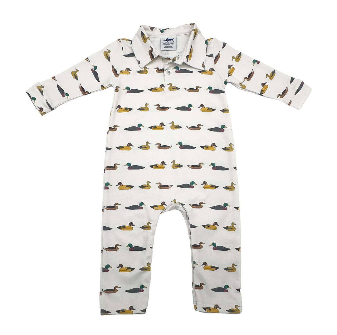 SBC Signature Polo LS Romper Mallards