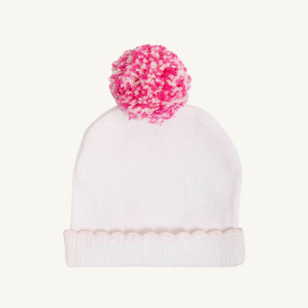 I'm Here Hat Worth Avenue White with Palm Beach Pink