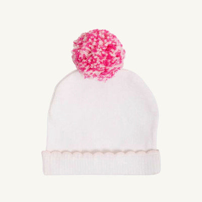 I'm Here Hat Worth Avenue White with Palm Beach Pink
