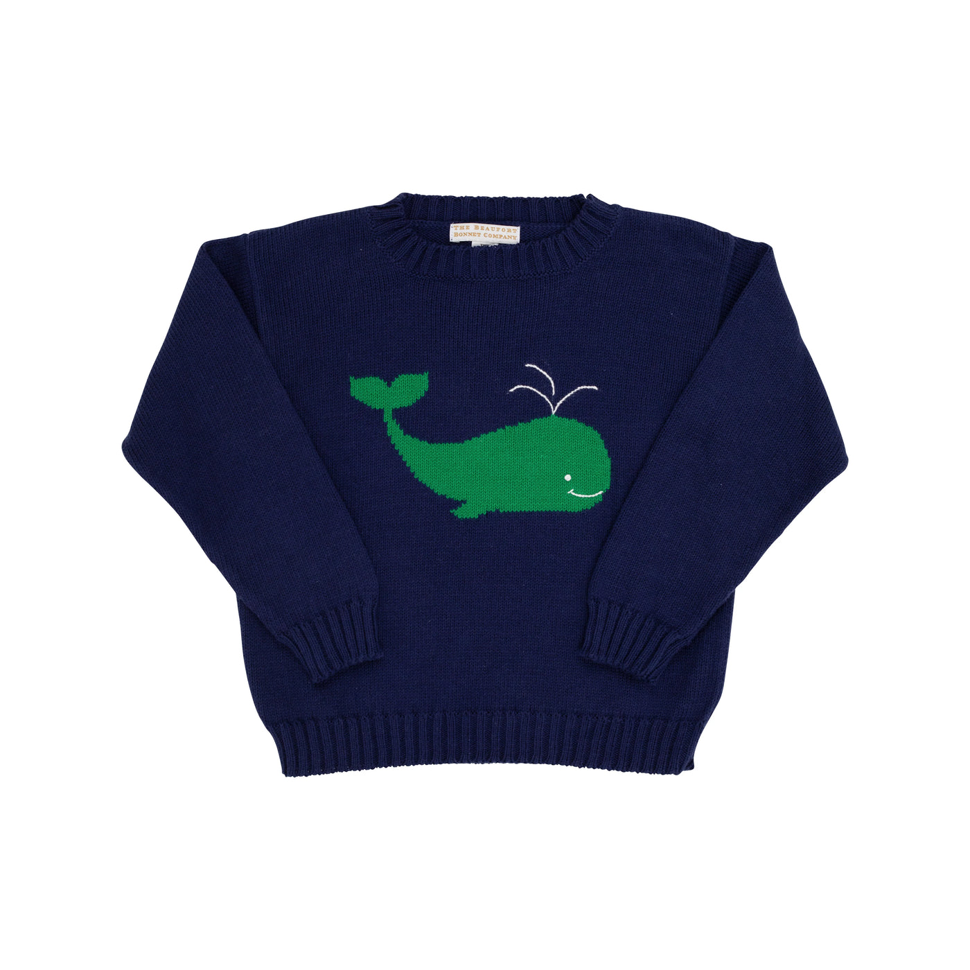 Isaac's Intarsia Sweater - Navy Whale