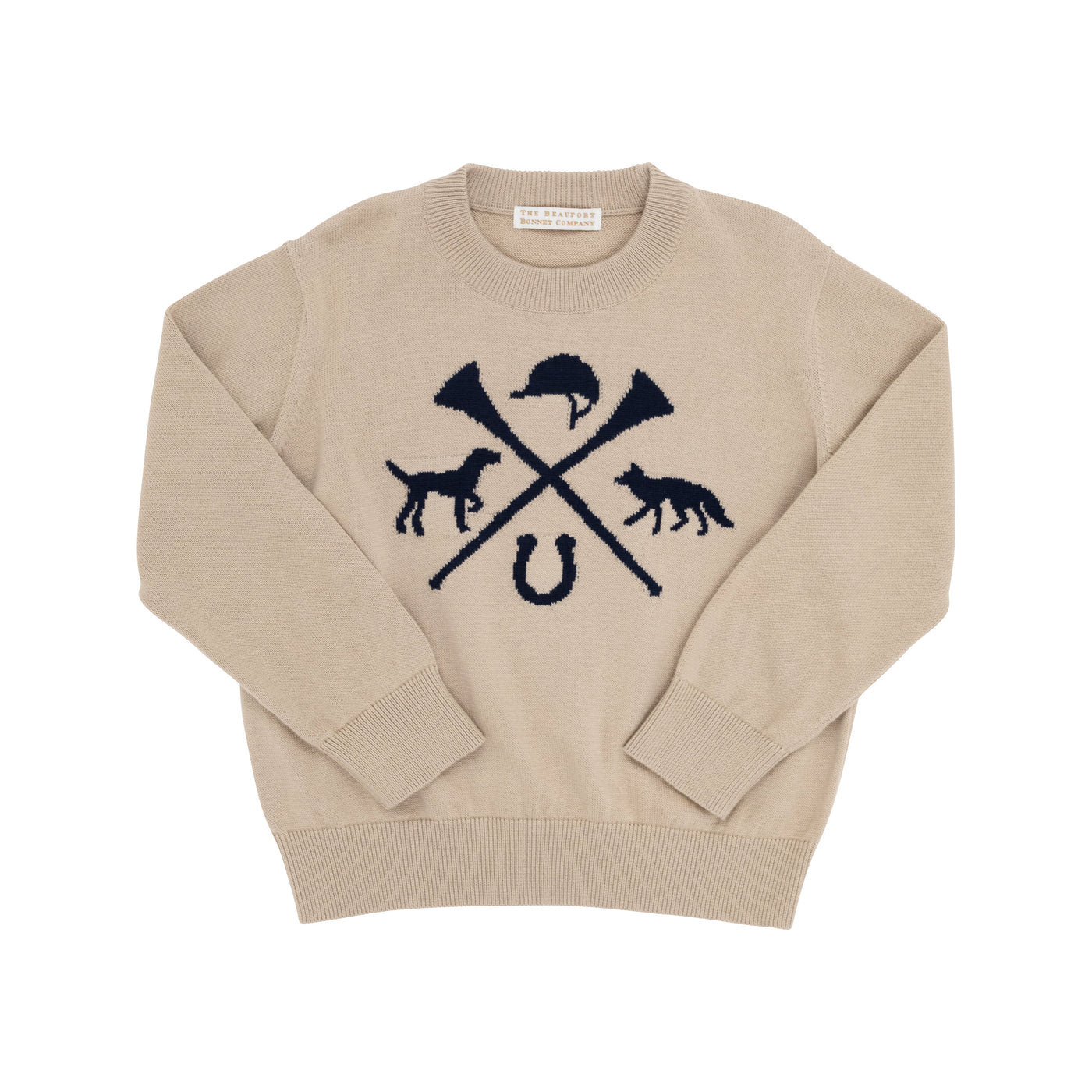 Isaac's Intarsia Sweater Keeneland Khaki Hunt Club