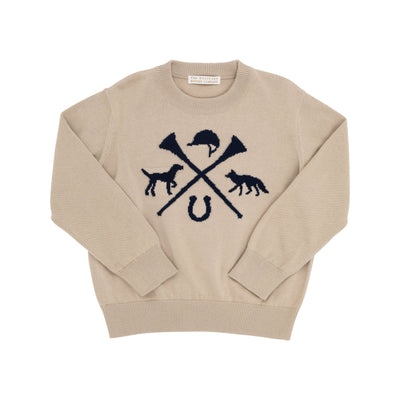Isaac's Intarsia Sweater Keeneland Khaki Hunt Club