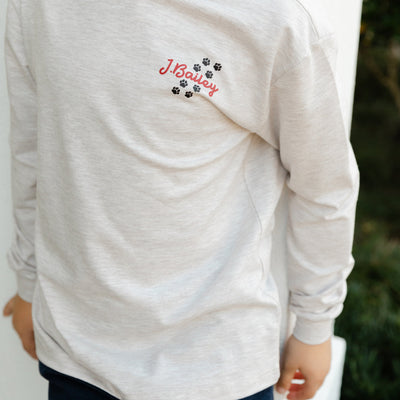 LS Logo Tee Dogs on Oatmeal