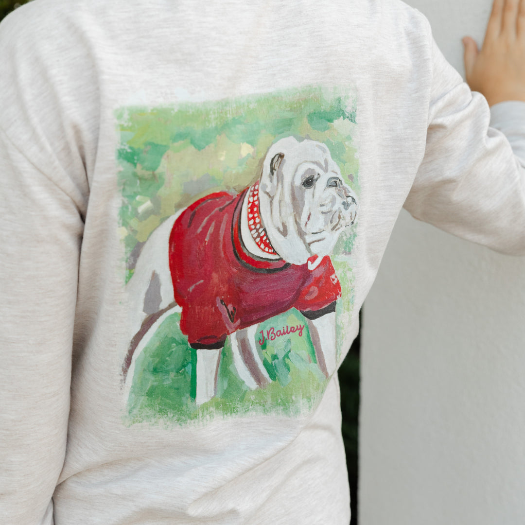 LS Logo Tee Dogs on Oatmeal