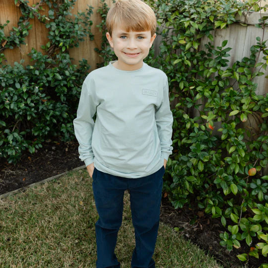 Long Sleeve Logo Tee Turkey on Sage