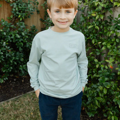 Long Sleeve Logo Tee Turkey on Sage