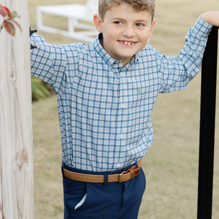 Performance Button Down Stone