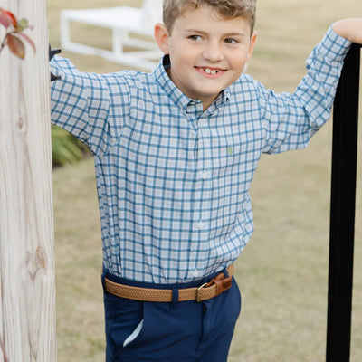 Performance Button Down Stone