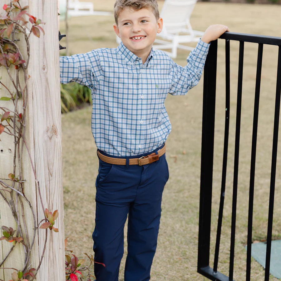 Performance Button Down Stone