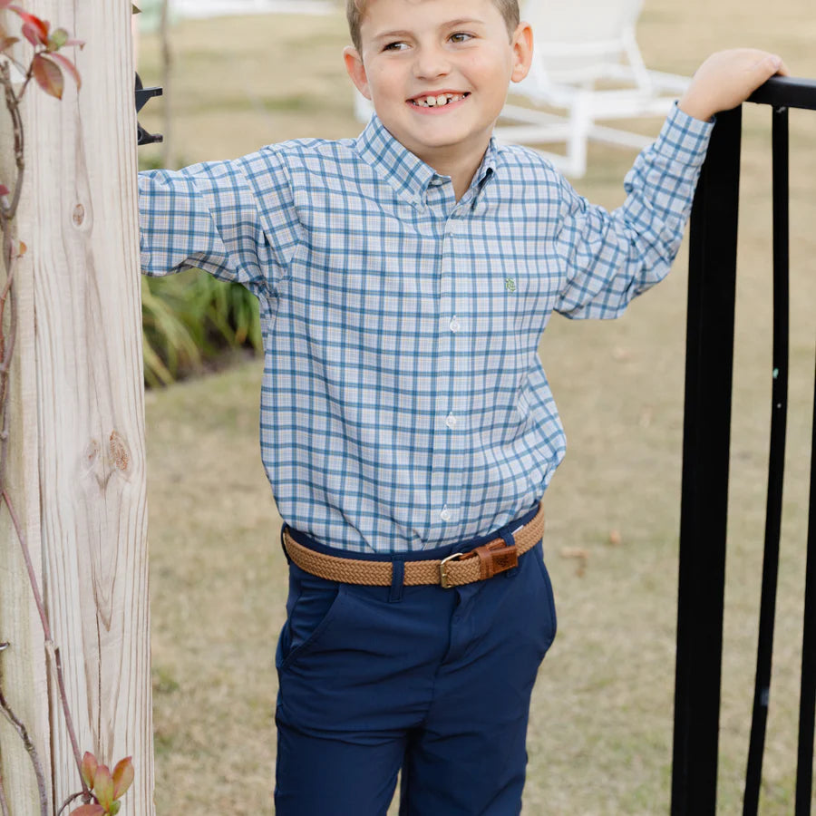 Performance Button Down Stone