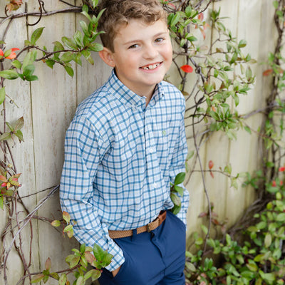 Performance Button Down Stone