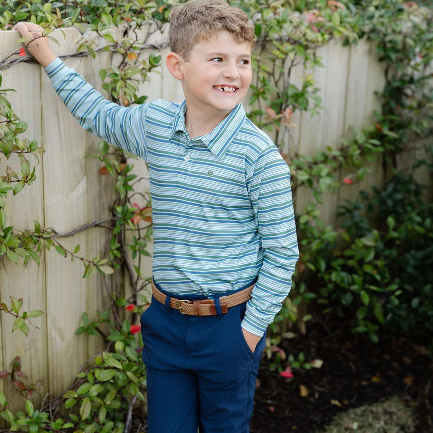 Performance Harry Long Sleeve Polo Forest