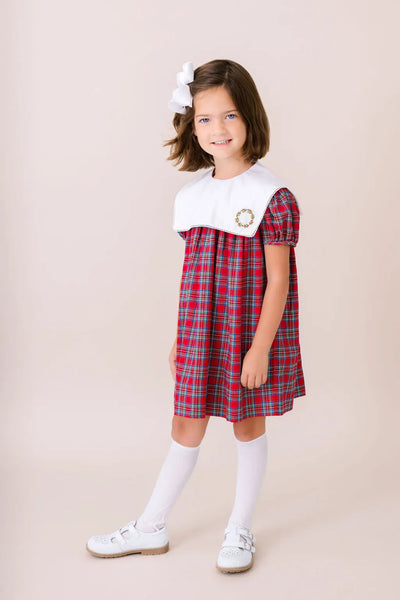 Hope Chest Dress Woodstock Plaid, Wreath