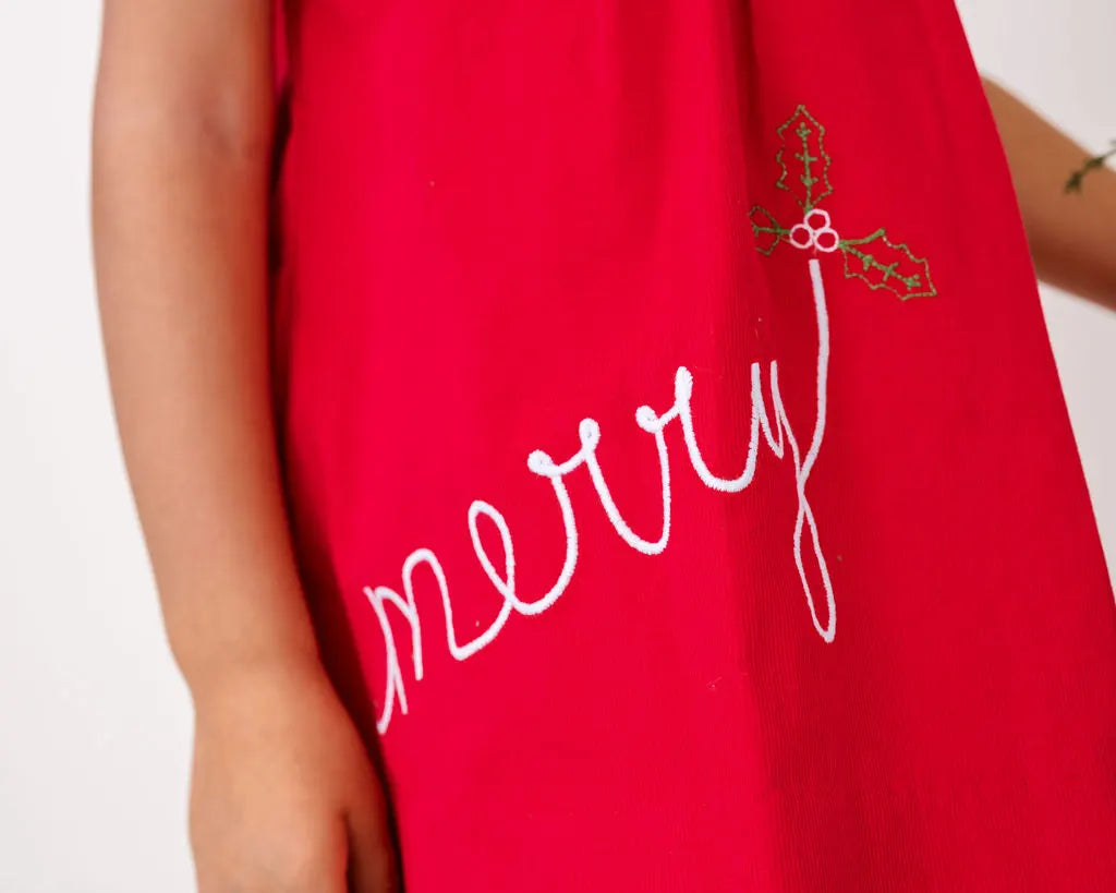 Elosie Dress High Point Red Corduroy, Merry