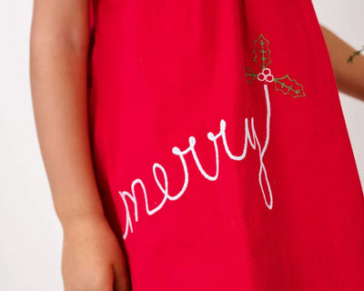 Elosie Dress High Point Red Corduroy, Merry