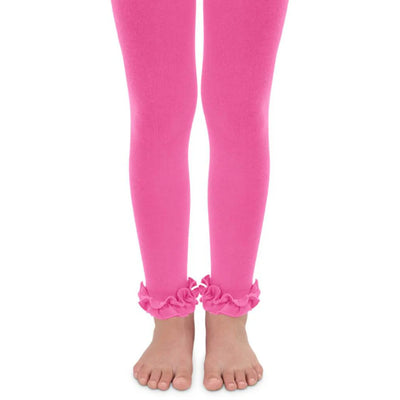 Pima Cotton Ruffle Footless Tights