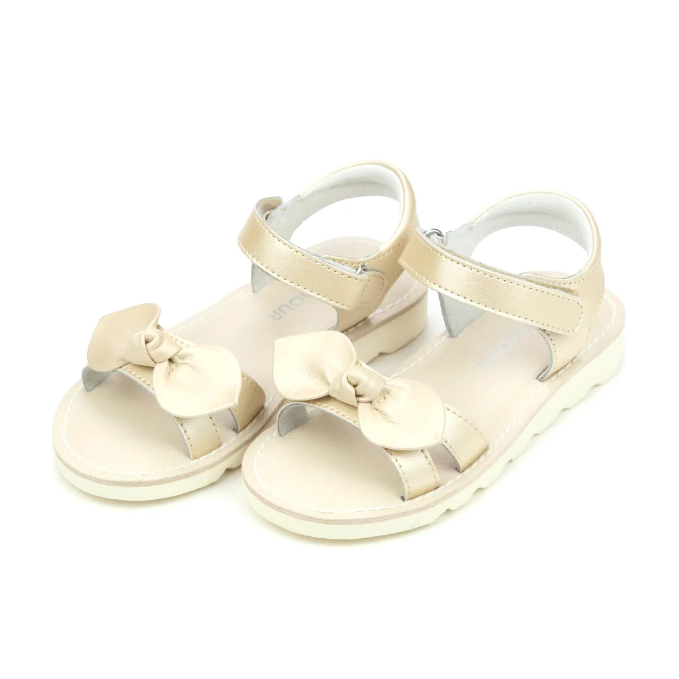 Leigh Knotted Bow Sandal Champagne