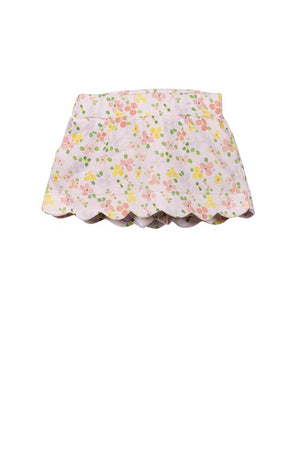 Betty Floral Scallop Skirt