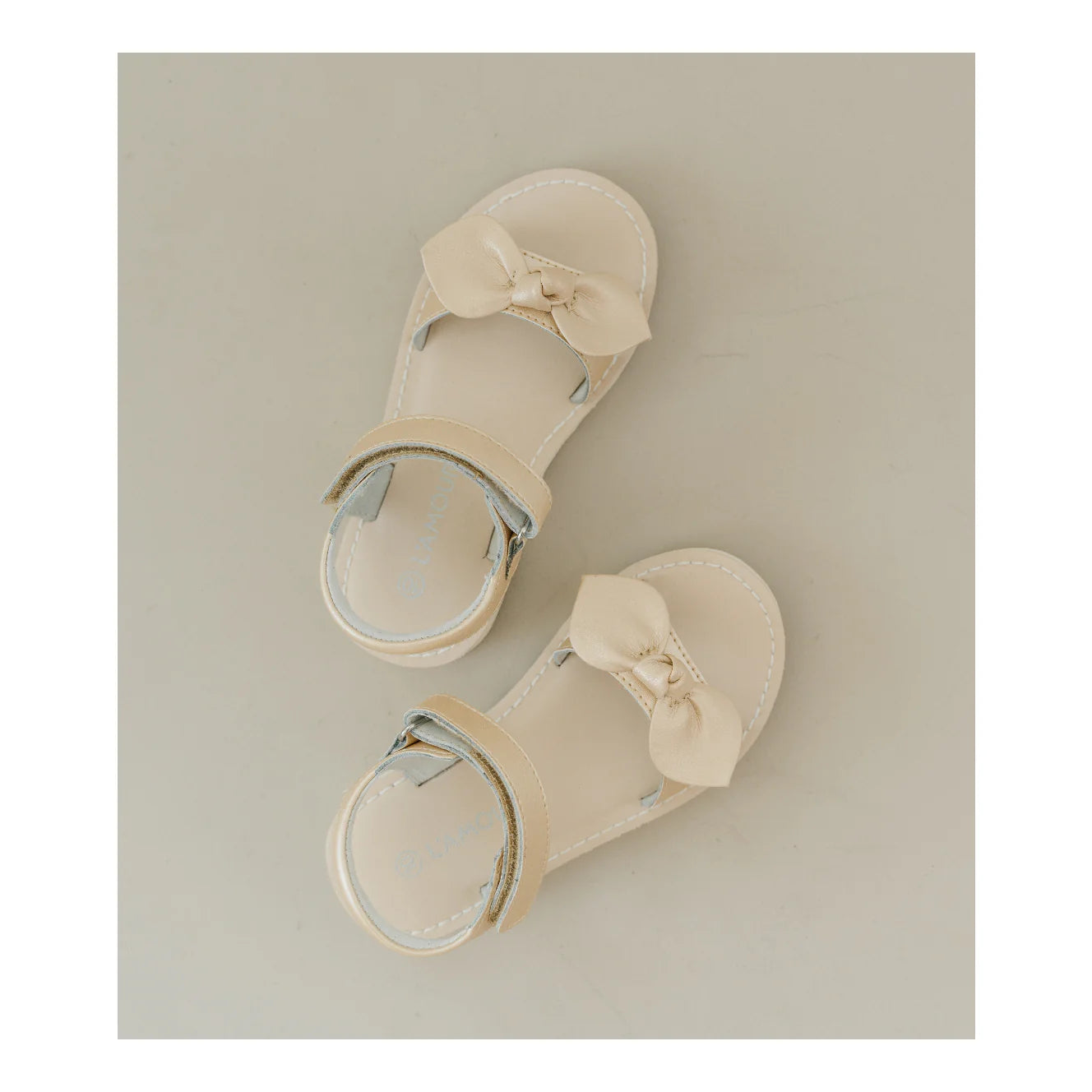 Leigh Knotted Bow Sandal Champagne