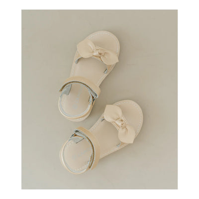 Leigh Knotted Bow Sandal Champagne