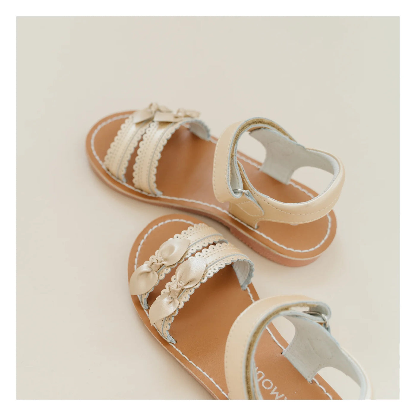 Josie Scalloped Sandal Champagne