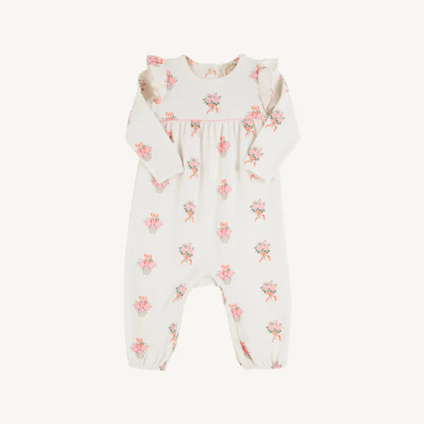 Leigh Ann Angel Sleeve Romper Nonesuch Stems